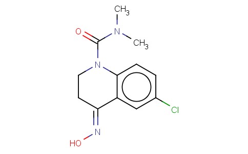 1(2H)-QUINOLINECARBOXAMIDE, 6-CHLORO-3,4-DIHYDRO-4-(HYDROXYIMINO)-N,N-DIMETHYL-